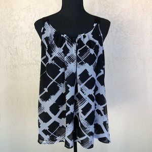 Lane Bryant Sheer Tank With Adjustable Straps